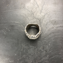 Load image into Gallery viewer, Bagues large en argent 925 maillage boules et marcassites serties