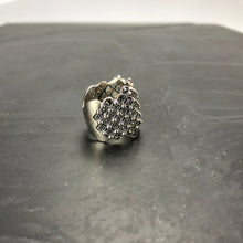 Load image into Gallery viewer, Bagues large en argent 925 maillage boules et marcassites serties