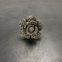 Load image into Gallery viewer, Bague ROSE en argent 925 et marcassite