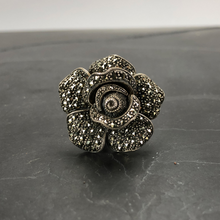 Load image into Gallery viewer, Bague ROSE en argent 925 et marcassite